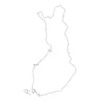 Karte von die Republik Finnland-Vektor-Bild